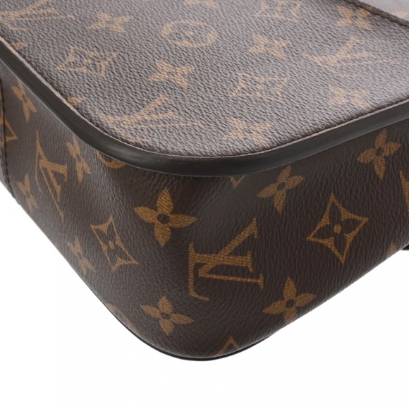 Louis Vuitton Passy Chain Shoulder Brown Black Bag Back - Picture 8 of 15